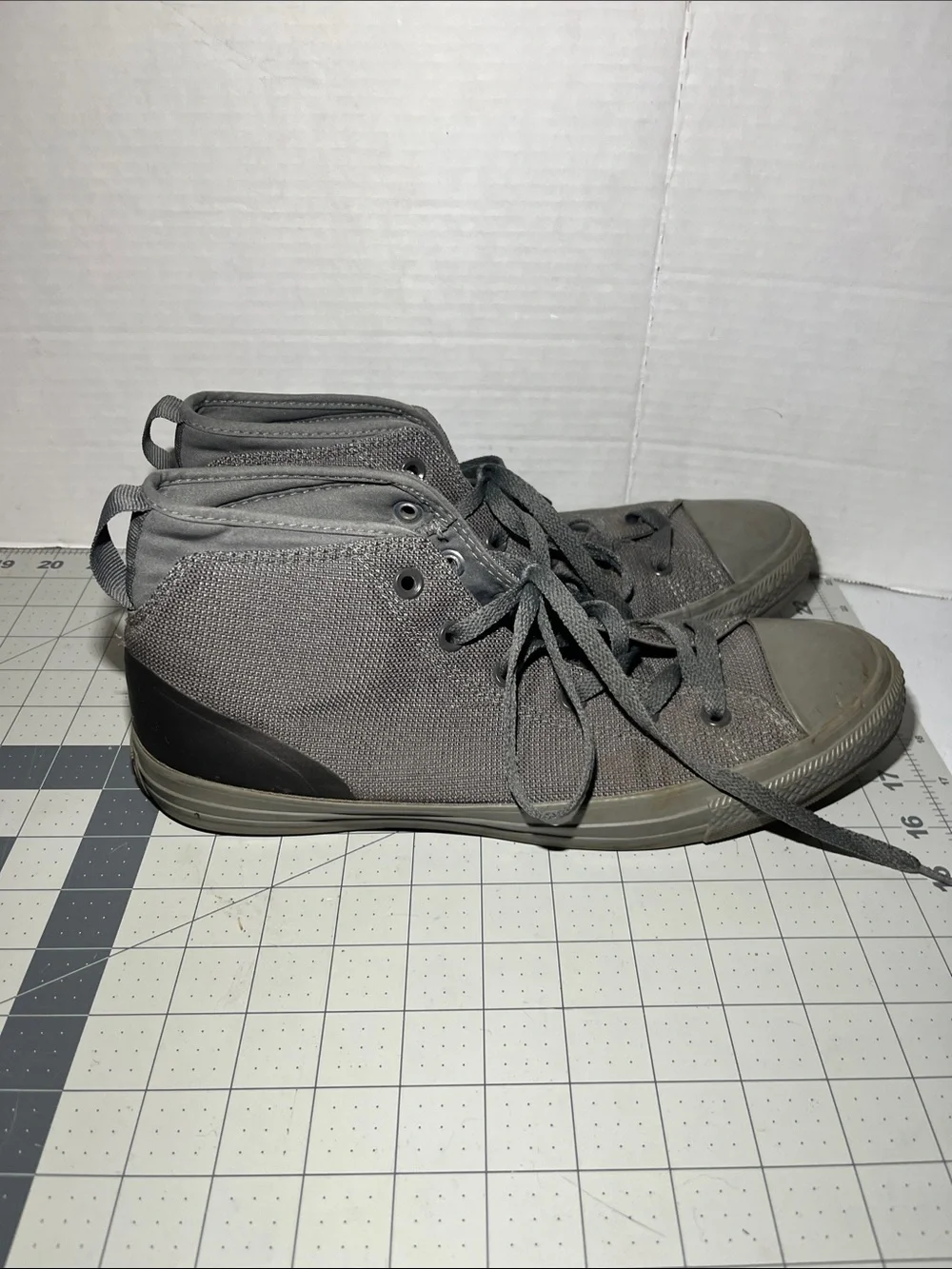 Converse Gray High-Top Canvas Sneakers